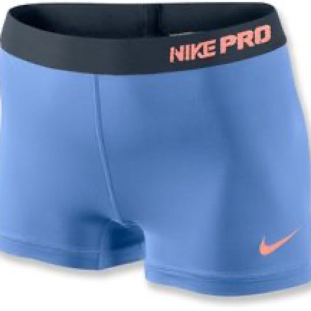 Blue Nike Pro Shorts